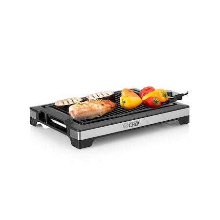 Commercial Chef Indoor Electric Grill - Stainless/Black CHIG20B